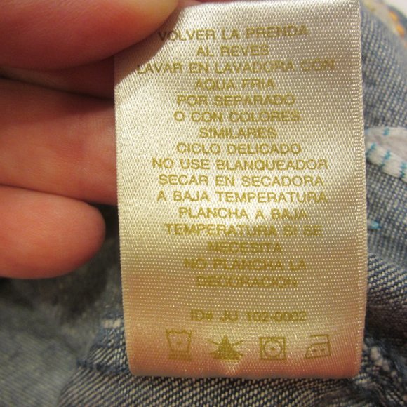 BOBBIE BROOKS DENIM W/FLORAL EMBROIDERED JACKET, SIZE SMALL - Picture 10 of 10